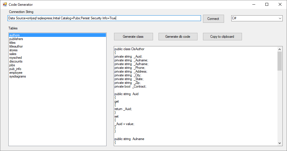 vb net sql server connection string