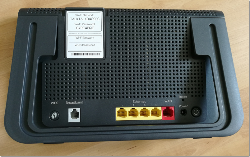 TalkTalk's Sagemcom FAST 5364 Router WiFi Hub Tim Anderson's IT Writing