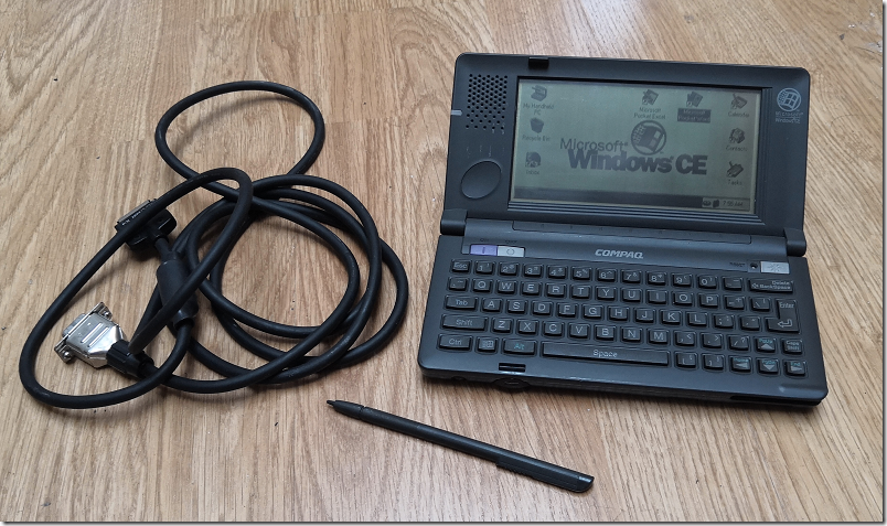 All The Way From 1997 Compaq Pc Companion C140 Still Works But As Badly As It Did On Launch Tim Anderson S It Writing