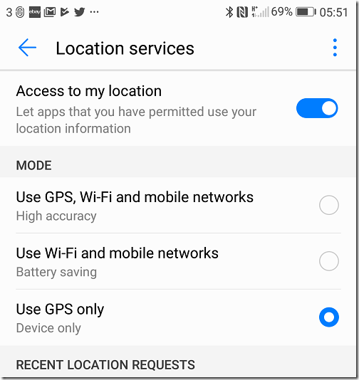 erfaring antydning Overskyet Location Services: GPS-only no longer protects your privacy on Android 9  “Pie”, Huawei / Honor 10 | Tim Anderson's IT Writing