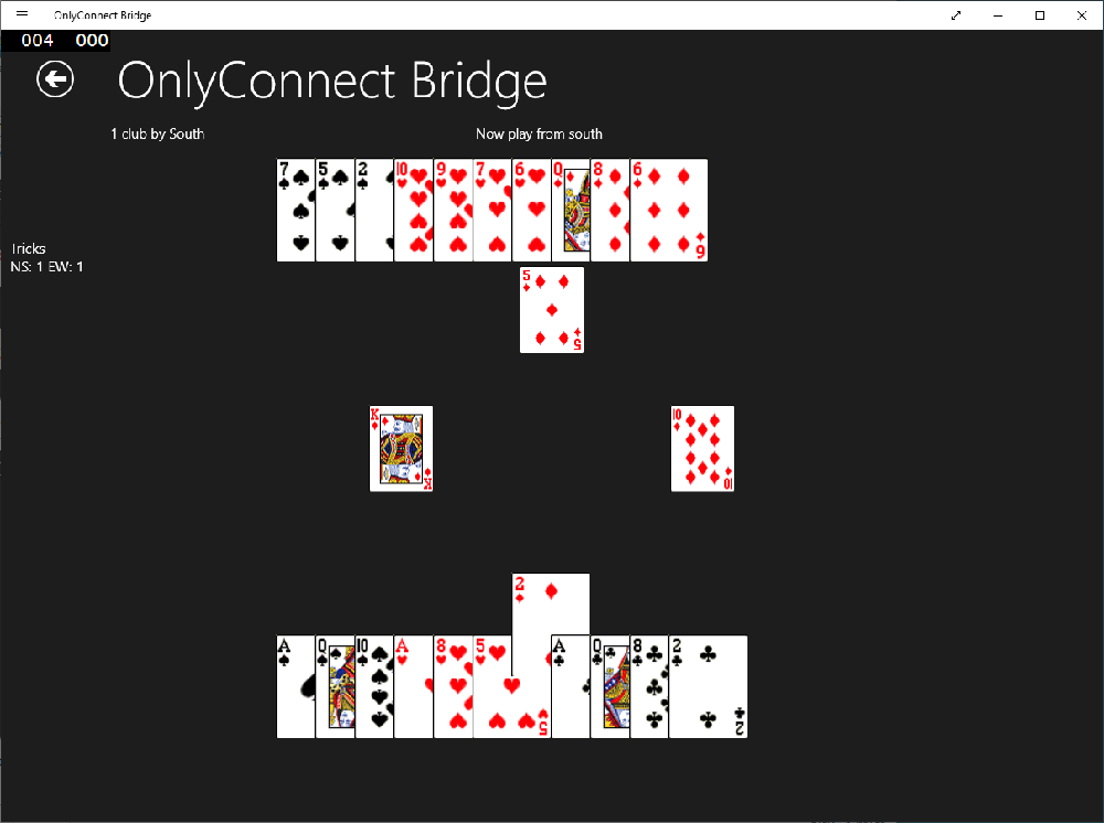 Developing software for playing bridge